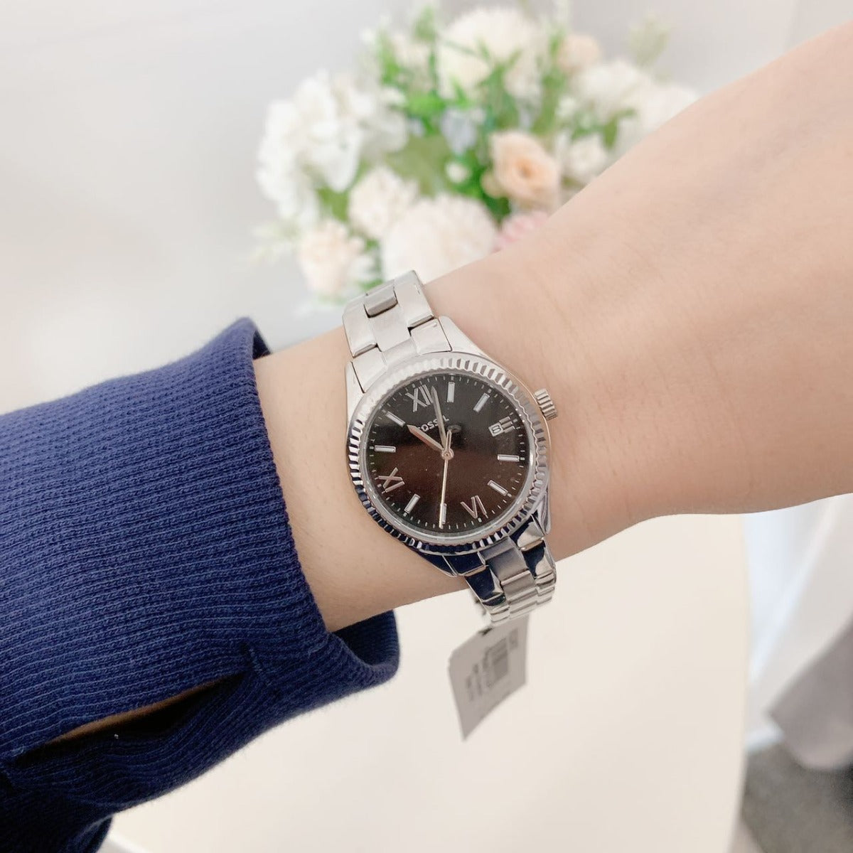 Fossil BQ3637 Rye Three-Hand Date Stainless Steel Watch Fossil BQ3637 Rye Three-Hand Date Stainless Steel Watch